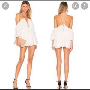 Michael costello x revolve Austen romper white xxs